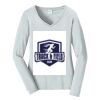 Ladies Long Sleeve Fan Favorite V Neck Tee Thumbnail