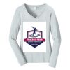 Ladies Long Sleeve Fan Favorite V Neck Tee Thumbnail