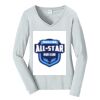 Ladies Long Sleeve Fan Favorite V Neck Tee Thumbnail