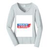 Ladies Long Sleeve Fan Favorite V Neck Tee Thumbnail