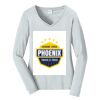 Ladies Long Sleeve Fan Favorite V Neck Tee Thumbnail