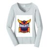 Ladies Long Sleeve Fan Favorite V Neck Tee Thumbnail