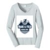 Ladies Long Sleeve Fan Favorite V Neck Tee Thumbnail