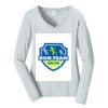 Ladies Long Sleeve Fan Favorite V Neck Tee Thumbnail