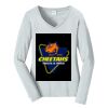 Ladies Long Sleeve Fan Favorite V Neck Tee Thumbnail