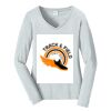 Ladies Long Sleeve Fan Favorite V Neck Tee Thumbnail