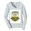 Ladies Long Sleeve Fan Favorite V Neck Tee Thumbnail