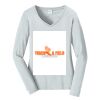 Ladies Long Sleeve Fan Favorite V Neck Tee Thumbnail