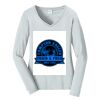 Ladies Long Sleeve Fan Favorite V Neck Tee Thumbnail