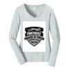 Ladies Long Sleeve Fan Favorite V Neck Tee Thumbnail