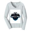 Ladies Long Sleeve Fan Favorite V Neck Tee Thumbnail