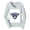 Ladies Long Sleeve Fan Favorite V Neck Tee Thumbnail