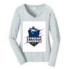 Ladies Long Sleeve Fan Favorite V Neck Tee Thumbnail