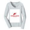 Ladies Long Sleeve Fan Favorite V Neck Tee Thumbnail