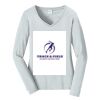 Ladies Long Sleeve Fan Favorite V Neck Tee Thumbnail