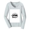 Ladies Long Sleeve Fan Favorite V Neck Tee Thumbnail