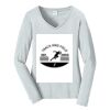 Ladies Long Sleeve Fan Favorite V Neck Tee Thumbnail