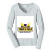 Ladies Long Sleeve Fan Favorite V Neck Tee Thumbnail