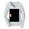 Ladies Long Sleeve Fan Favorite V Neck Tee Thumbnail