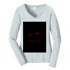 Ladies Long Sleeve Fan Favorite V Neck Tee Thumbnail