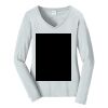 Ladies Long Sleeve Fan Favorite V Neck Tee Thumbnail