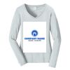 Ladies Long Sleeve Fan Favorite V Neck Tee Thumbnail