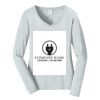 Ladies Long Sleeve Fan Favorite V Neck Tee Thumbnail