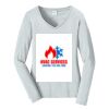 Ladies Long Sleeve Fan Favorite V Neck Tee Thumbnail