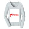 Ladies Long Sleeve Fan Favorite V Neck Tee Thumbnail