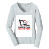 Ladies Long Sleeve Fan Favorite V Neck Tee Thumbnail