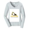 Ladies Long Sleeve Fan Favorite V Neck Tee Thumbnail