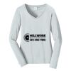 Ladies Long Sleeve Fan Favorite V Neck Tee Thumbnail