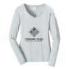 Ladies Long Sleeve Fan Favorite V Neck Tee Thumbnail