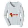 Ladies Long Sleeve Fan Favorite V Neck Tee Thumbnail