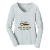 Ladies Long Sleeve Fan Favorite V Neck Tee Thumbnail