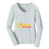 Ladies Long Sleeve Fan Favorite V Neck Tee Thumbnail