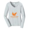 Ladies Long Sleeve Fan Favorite V Neck Tee Thumbnail