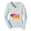 Ladies Long Sleeve Fan Favorite V Neck Tee Thumbnail