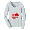 Ladies Long Sleeve Fan Favorite V Neck Tee Thumbnail