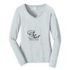 Ladies Long Sleeve Fan Favorite V Neck Tee Thumbnail