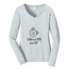 Ladies Long Sleeve Fan Favorite V Neck Tee Thumbnail