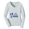 Ladies Long Sleeve Fan Favorite V Neck Tee Thumbnail