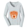 Ladies Long Sleeve Fan Favorite V Neck Tee Thumbnail