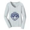 Ladies Long Sleeve Fan Favorite V Neck Tee Thumbnail