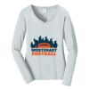 Ladies Long Sleeve Fan Favorite V Neck Tee Thumbnail