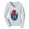 Ladies Long Sleeve Fan Favorite V Neck Tee Thumbnail