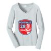 Ladies Long Sleeve Fan Favorite V Neck Tee Thumbnail