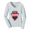 Ladies Long Sleeve Fan Favorite V Neck Tee Thumbnail