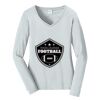 Ladies Long Sleeve Fan Favorite V Neck Tee Thumbnail