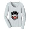 Ladies Long Sleeve Fan Favorite V Neck Tee Thumbnail